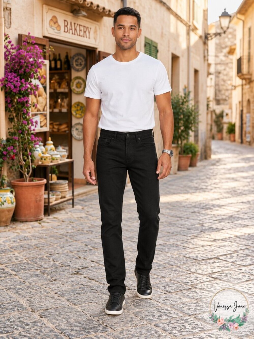 Buffalo David Bitton Mens Denim Slim Fit Straight Leg Jeans